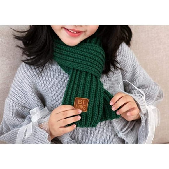 Est Love Children's Scarf Green - Picture 1 of 3